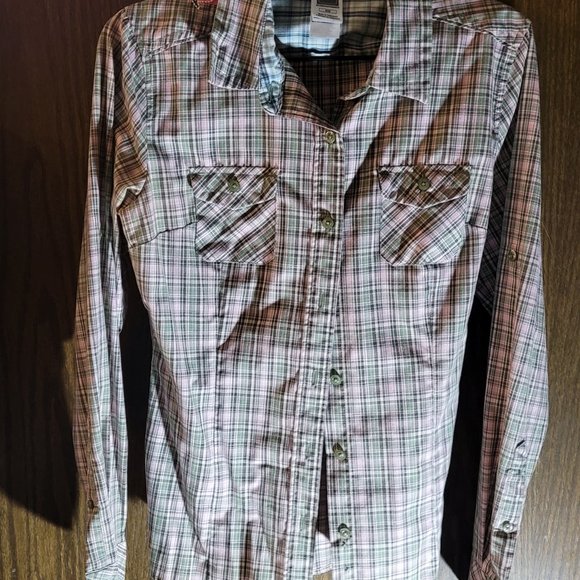NWOT The North Face Berkeley Long Sleeve Plaid Girlfriend Shirt Size Medium - Picture 12 of 12